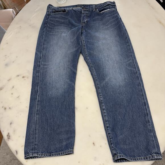 Lucky Brand Denim - Lucky Brand Jeans 14/32 Button Fly Dylan Boyfriend Medium Wash Straight Leg